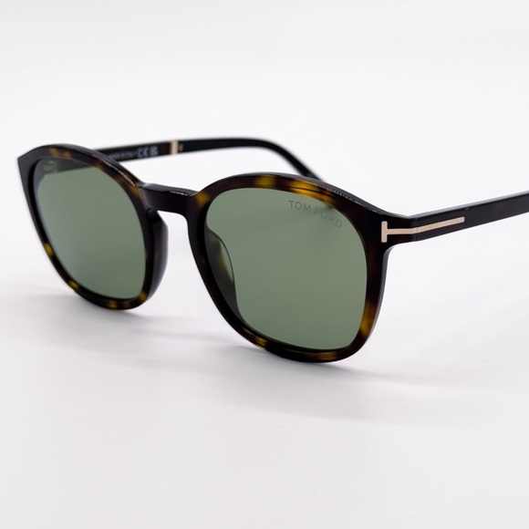 NEW TOM FORD TF1020 ECO 52N HAVANA MEN SUNGLASSES JAYSON FT1020/S ROUND TOM FORD - Picture 5 of 9
